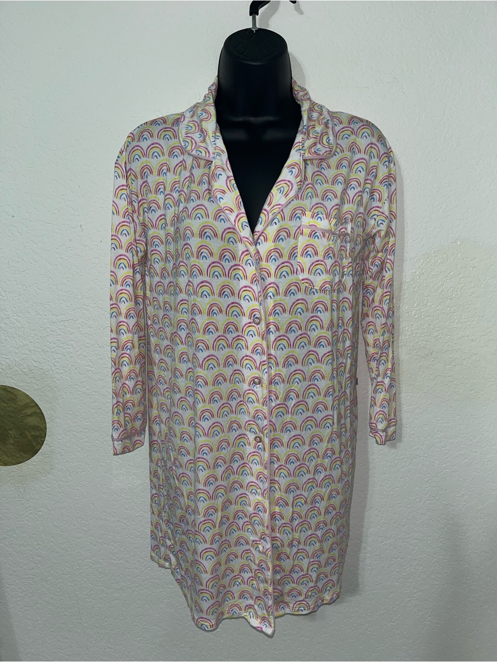 Little Sleepies long sleeve rainbow sleep shirt